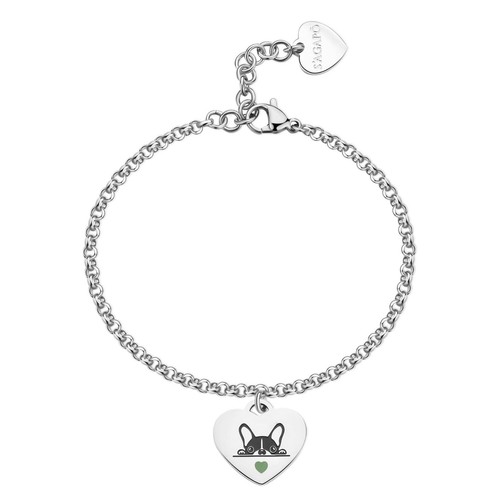 Bracciale donna cuore - , acciaio