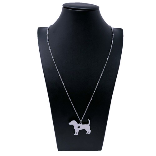 Collana acciaio cane - acciaio,