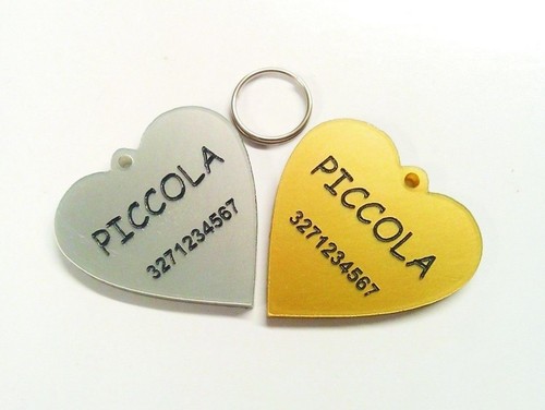 Medaglietta plexiglas cuore - medaglietta,