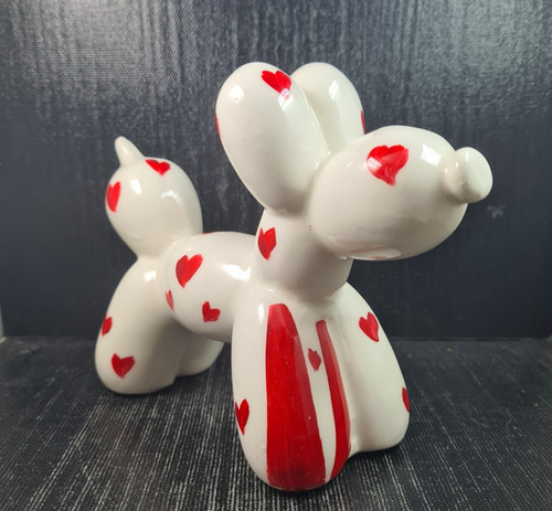 Cane palloncino ceramica - cane,